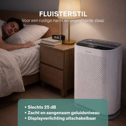 Sinji Luchtreiniger / Air Purifier – HEPA H13 + Koolstoffilter – 220 m³/u, voor ruimtes tot ca. 55 m² – Ionisatie – Afstandsbediening – Timer & Display – Helpt bij stof, pollen & huisstofmijt — thumbnail 8