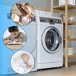 Schokbestendige rubberen pads Geschikt voor wasmachines - 8 stuks, 10 cm, zwart - Geschikt Geschikt voor wasmachines en drogers met Geschikt voorlader — thumbnail 2