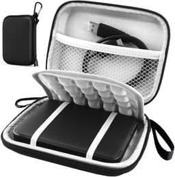 Oneay Schokbestendige zwarte beschermhoes / harde koffer / tas / harde schijfbehuizing voor 2,5 inch draagbare externe harde schijf — thumbnail 1