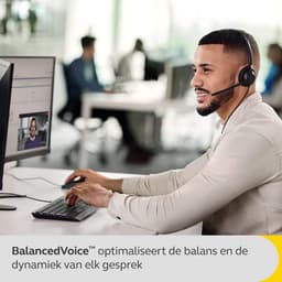 Jabra Engage 40 Headset Bedraad Hoofdband Kantoor/callcenter USB Type-A Bluetooth Zwart — thumbnail 8