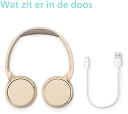 Philips TAH3209BG Bluetooth koptelefoon zand — thumbnail 8