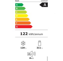 Bosch - KGN492IAF - Serie 4 - Koel-vriescombinatie - Energielabel A - 203 x 70 cm - Extra breed - RVS - Total No Frost; Nooit meer ontdooien- Zeer stil - VitaFresh XXL 0°C: houd etenswaren langer vers met extra ruime vershoudlades. — thumbnail 19