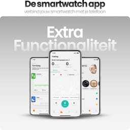 Phreeze Smartwatch Rond - Smartwatch Dames & Heren - Groot Scherm - Met Belfunctie - Hartslagmeter - Stappenteller - Geschikt voor iOS & Android - Zwart — thumbnail 6