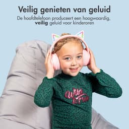 imoshion Kinder Koptelefoon Kattenoortjes - Bluetooth en Decibelbegrenzer - Draadloze Koptelefoon Kinderen — thumbnail 10