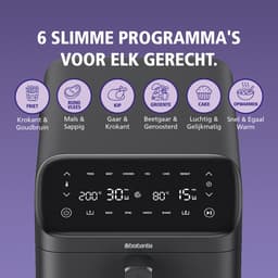 Brabantia Dubbele Airfryer XXL - 10 Liter - Gestapelde Lades - PFAS-Vrij - 2700W Vermogen - 6 Kookprogramma's - BBEK1240 — thumbnail 14