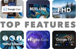LED FHD 40 inch TV met Google TV en 3x HDMI — thumbnail 4