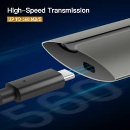 Externe SSD 1TB USB 3.1 Type-C | Draagbare Mini Harde Schijf tot 560 MB/s — thumbnail 4