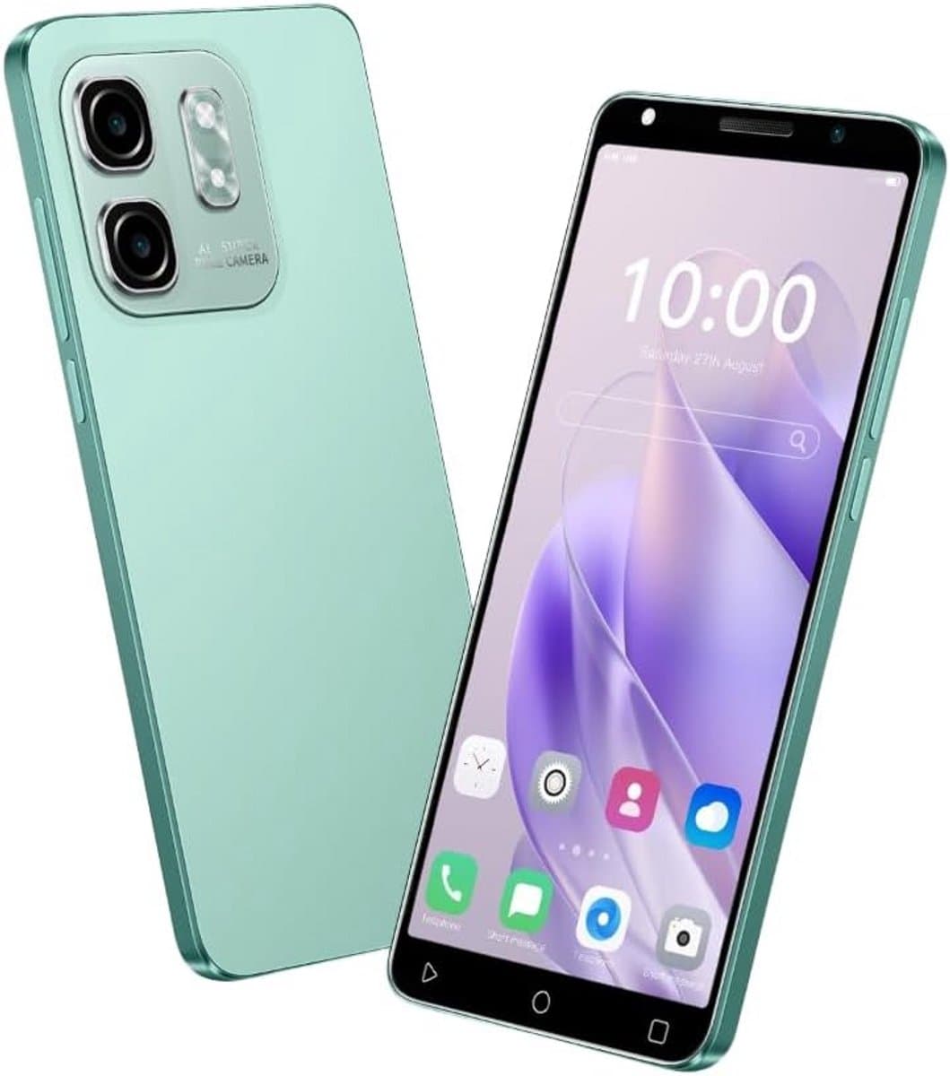 5-inch Smartphone met Dual Camera, Dual SIM en Android OS - Groen — afbeelding 1