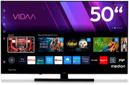 MEDION 125,7 cm (50 inch) QLED TV (Smart-TV, Dolby Vision HDR, VIDAA Store, Netflix, Prime Video, Disney+, DAZN, Paramount+, DTS X, Dolby Atmos, PVR, Bluetooth), MD 850600 — thumbnail 1