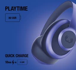 Fresh 'n Rebel Clam Blaze 2 – Draadloze Bluetooth Koptelefoon – 80 uur Speelduur – Inclusief App - Met volume wiel - True Blue — thumbnail 5