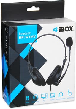 Hoofdtelefoon met microfoon Ibox W1MV Zwart — thumbnail 4