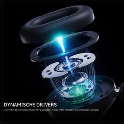 DrPhone Picun F6 Draadloze Over-Ear Bluetooth 5.3 Hoofdtelefoon – App Ondersteuning - Hybride ANC & ENC – Zelfadaptieve Ruisonderdrukking - Transparantie Modus- Ruimtelijke Audio & Hoofdbewegingsvolging – Donker Grijs — thumbnail 3