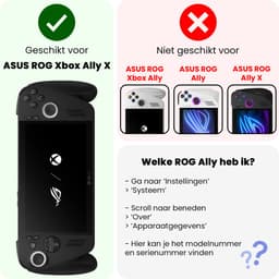 Screenprotector - Geschikt voor Xbox Ally X Screenprotector Bescherm Glas - Tempered Glass Geschikt voor ROG Xbox Ally X Screen Protector — thumbnail 2