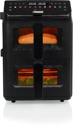 Princess Heteluchtfriteuse - 182490 - 3000W - Stack Airfryer 11,2L - PFAS-Vrij - 2 lades (Sync) - 11 Bakprogramma's - Bespaart 45% ruimte - Dubbele gestapelde lades — thumbnail 20