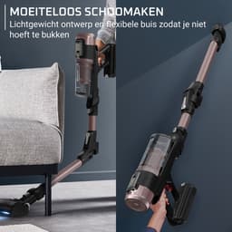 Rowenta X-Force Flex 16.60 RH9CD9 - Steelstofzuiger - Draadloos - Met dweilfunctie - 315 Airwatt - Flexibele buis - 2 uur gebruikstijd - Blauwe LED verlichting zuigmond — thumbnail 6