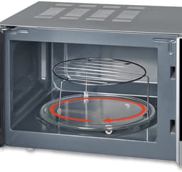 Severin MW 7771 - Magnetron met grill - 20 liter - RVS/Zwart — thumbnail 2
