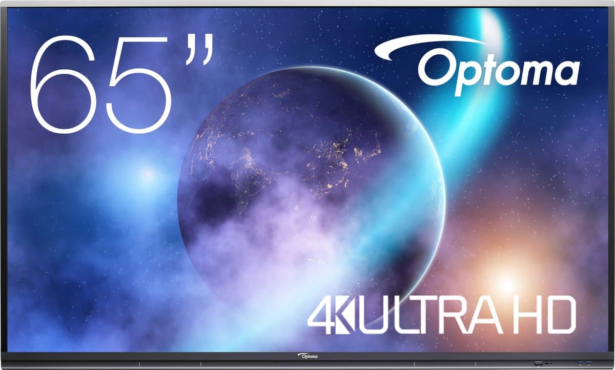 Monitor Optoma H1F0C0JBW101 4K Ultra HD 65" — afbeelding 1