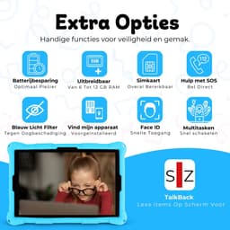Bosstony Snelle Kids Tablet 10 inch - Ouderlijk Toezicht - 6000mAh Batterij - Android 13 - Incl Beschermpakket - Kindertablet vanaf 3 jaar — thumbnail 9
