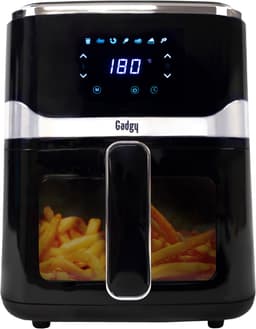 Gadgy Airfryer 5L met Kijkvenster – 1400W – Digitale Heteluchtfriteuse – 7 Voorgeprogrammeerde Programma’s – Touchscreen – Tot 200°C – Gezond Frituren Zonder Olie — thumbnail 1