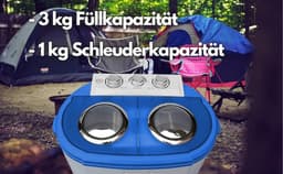 Mini Wasmachine - Voor Kleine Wasgoed - Meerdere Programma's — thumbnail 6