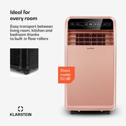 Klarstein Mobiele airconditioner met luchtafvoerslang, 4-in-1 airconditioner met ventilator, luchtontvochtiger & nachtmodus, Kleine & draagbare airconditioner met app-bediening, 12000 BTU Laag verbruik,5 kW voor 59 m² - Afstandsbediening Timer — thumbnail 16