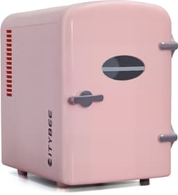 NETTLIFE Mini Koelkasten 4L - Mini-Koelkasten - 12V/230V Auto Aansluiting - 25dB - Vrijstaand - Geschikt voor dranken cosmetica voedsel - Minikoelkast ideaal - voor in de auto - kamer - camping - kantoor - Roze — thumbnail 8
