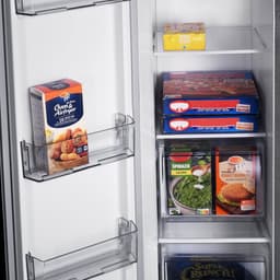 Inventum SKV0180B No Frost energiezuinige Amerikaanse koelkast - 532 liter - Digitaal display - Superkoelen - Supervriezen - Deuralarm - 2 deuren - Zwart — thumbnail 10