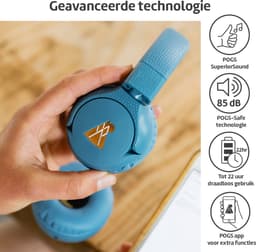 POGS - The Gecko 2 - Draadloze on-ear kinder koptelefoon - Bluetooth - Veilige volumebegrenzing - Duurzaam - Gratis app voor extra functies - rGroen — thumbnail 7