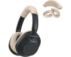 kwmobile siliconen cover voor koptelefoon - geschikt voor Sony ULT WEAR / WH-ULT900N - Voor band en oorpads - 3x in beige