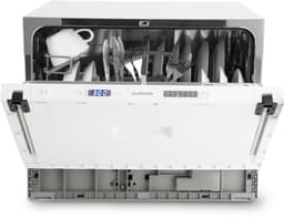 Klarstein Vaatwasser Mini voor 6 Couvert, Stille Inbouw Vaatwasser klein met 6 Programma’s, Tafelmodel Vaatwasser voor Thuis, Kantoor en Camping, Mini Vaatwasser met Wateraansluiting - Vaatwasmachine Afwasmachine - 6 Maatgedekken 52 cm - voor Singles — thumbnail 1