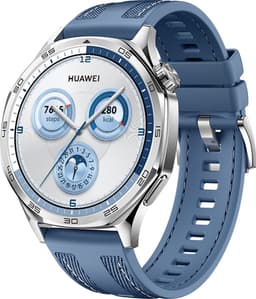HUAWEI WATCH GT5 46mm Blauw Geweven Horlogeband - Verbeterd 24/7 gezondheidsbeheer - Tot 2 weken batterijduur - Compatibel met iOS & Android — thumbnail 3