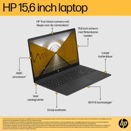 HP 15-fc0953nd AMD Ryzen™ 5 7520U Laptop 39,6 cm (15.6") Full HD 8 GB LPDDR5-SDRAM 512 GB SSD Wi-Fi 6 (802.11ax) Windows 11 Home Grijs — thumbnail 10