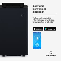 Klarstein Mobiele Airco AireLux Draagbare Airconditioner - 14.000 BTU, Smart App & Voice Control, voor kamers tot 30 m², 4-in-1 Koelen, Ontvochtiger, Ventilator & Slaapstand, Stil, Window Kit Inbegrepen, Donkergrijs — thumbnail 8