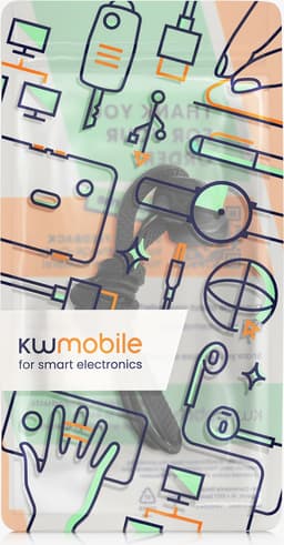 kwmobile Strap Compatible with Sony WF-1000XM5 - Silicone Cord Holder for Wireless Earphones - Black — thumbnail 6