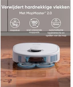 eufy X10 Pro Omni Robot Stofzuiger en Mop, 8.000 Pa zuigkracht, dubbele dweilpads met 12 mm auto-lift en tapijtdetectie, herkent 100+ objecten voor obstakelvermijding, alles-in-één station voor dagelijks onderhoud. — thumbnail 11