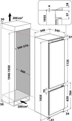 Whirlpool WHC20D023B1 SF Ingebouwd 300 l Wit — thumbnail 8