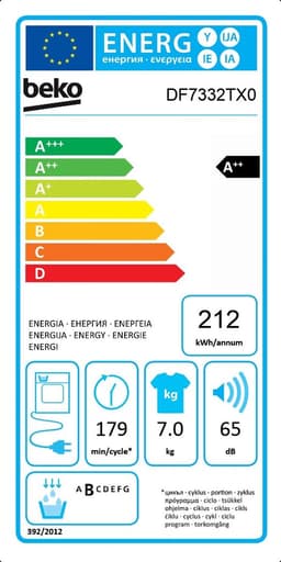 Beko DF7332TX0 - Warmtepompdroger - Wit — thumbnail 17