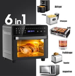 MMP® Heteluchtoven - Oven - Airfryer Oven - Zwart - 20cm x 25cm x 20cm — thumbnail 8