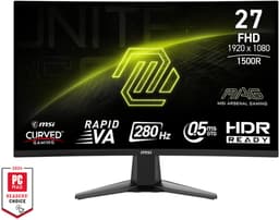 MSI MAG 276CXF - Full HD Curved Gaming Monitor - 280hz - 27 inch — thumbnail 1