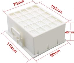 2-delige HEPA Filterset (BBZ156HF) - Geschikt voor Bosch GL-40 GL-10 00576833 Stofzuigers — thumbnail 2