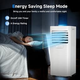 Mobiele Airconditioning 9000 BTU - 3-in-1 Koeler, Luchtontvochtiger en Ventilator met Afstandsbediening — thumbnail 3
