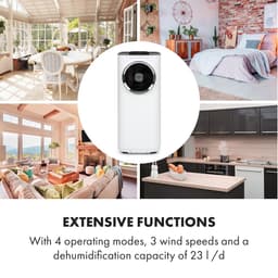 Klarstein mobiele airconditioner met luchtafvoerslang, 5-in-1 airconditioner, ventilator, luchtontvochtiger, luchtreiniger & nachtmodus, app-bediening, kleine & draagbare airconditioner voor thuis & op kantoor, 10000 BTU,9 kW voor 42 m² 50 dB — thumbnail 21