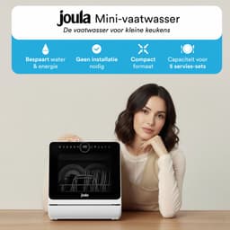 Joula Mini Vaatwasser met Waterreservoir - 8 Wasprogramma's - 5 Couverts - Kleine Smalle Vrijstaande Afwasmachine - Camping - Wit — thumbnail 11