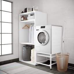 Wasophoogte® Wasmachine verhoger - Wasmachine opbouwmeubel - Wasmachine sokkel - 45 cm hoog - Wit - Universeel — thumbnail 8