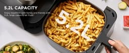 DeXem - Heteluchtfriteuse 7L - airfryer - airfryer oven - heteluchtoven - Midea Heteluchtfriteuse - Heatxpress-Technologie - 90% Minder Olie - Energie En Tijdbesparing Met 7 Pre sets, — thumbnail 8