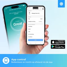 Luchtreiniger XL met App - 360 m3 - Air Purifier - Luchtreinigers met HEPA Filter en Ionisator - Werkt tegen Huisstofmijt, Hooikoorts, Allergie - Silvergear — thumbnail 7