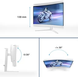 Philips Evnia 32M2C5501 - Full HD Curved Gaming Monitor - AI Ambiglow - 180hz - 32 inch — thumbnail 6