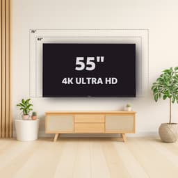 Salora FOD55UV - Smart tv 55 inch - 4K TV - 55 inch tv - Smart TV - Borderless - Zwart - 2025 — thumbnail 3