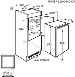 AEG TF5OS882DS, 124 l, Ingebouwd, D, 36 dB, SN-ST, 2,6 kg/24u — thumbnail 5