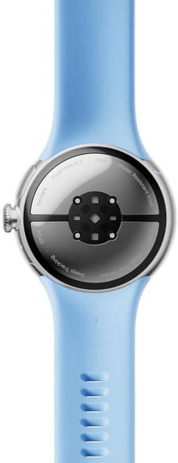 Google Pixel Watch 2 – Zilverkleurige kast – Blauw sportbandje – GPS – 5ATM – Fitbit functies – 24u batterij – AMOLED scherm — thumbnail 3